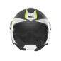 Nox Kask Otwarty Jet N182 Round Czarny żółty