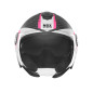 Nox Kask Otwarty Jet N182 Round Czarny różowy
