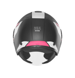Nox Kask Otwarty Jet N182 Round Czarny różowy
