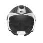 Nox Kask Otwarty Jet N182 Round Czarny srebrny