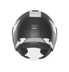 Nox Kask Otwarty Jet N182 Round Czarny srebrny