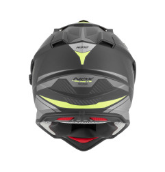 Nox Kask Dual off road N312 Czarny mat żółty fluo