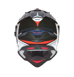 Nox Kask Dual off road N312 Czerwony Niebieski