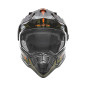 Nox Kask Dual off road N312 Zielony (khaki) Pomarańczowy