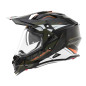 Nox Kask Dual off road N312 Zielony (khaki) Pomarańczowy
