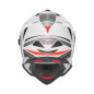 Nox Kask Dual off road N312 Biały Czerwony