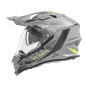 Nox Kask Dual off road N312 Szary żółty fluo