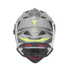 Nox Kask Dual off road N312 Szary żółty fluo