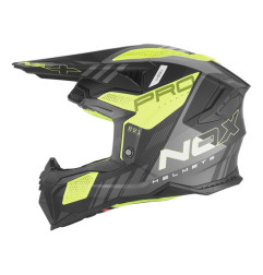 Nox Kask Cross Off road N634 Storm Czarny Żółty