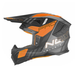 Nox Kask Cross Off road N634 Storm Czarny Pomarańczowy