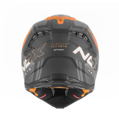 Nox Kask Cross Off road N634 Storm Czarny Pomarańczowy