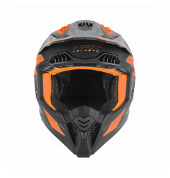 Nox Kask Cross Off road N634 Storm Czarny Pomarańczowy