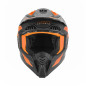 Nox Kask Cross Off road N634 Storm Czarny Pomarańczowy