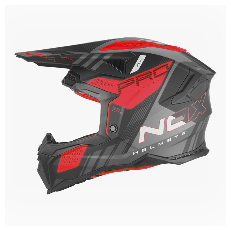 Nox Kask Cross Off road N634 Storm Czarny Czerwony
