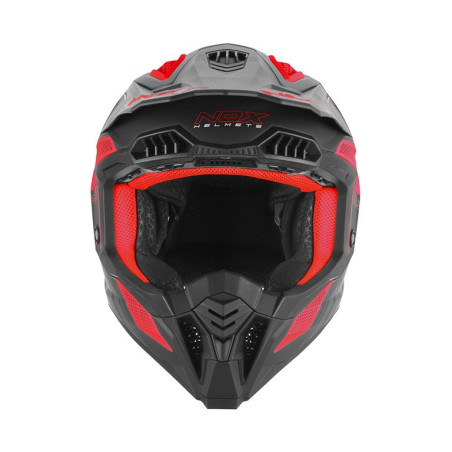 Nox Kask Cross Off road N634 Storm Czarny Czerwony