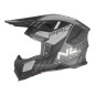 Nox Kask Cross Off road N634 Storm Czarny Srebrny
