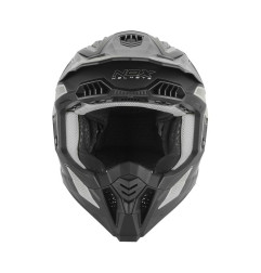 Nox Kask Cross Off road N634 Storm Czarny Srebrny