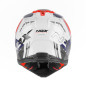 Nox Kask Cross Off road N634 Storm Biały Niebieski Czerwony