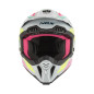 Nox Kask Cross Off road N634 Storm Szary Różowy Żółty