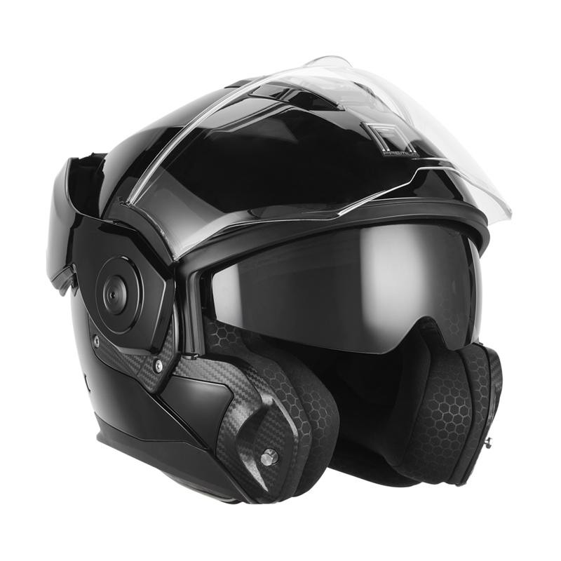 Nox Premium Kask Szczękowy Flip-Up Spinner czarny