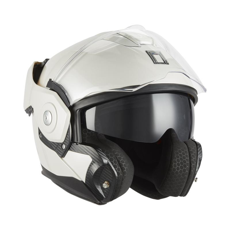 Nox Premium Kask Szczękowy Flip-Up Spinner Biały