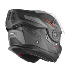 Nox Premium Kask Szczękowy Flip-Up Spinner Ark Czarny Mat Czerwony