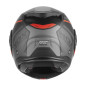 Nox Premium Kask Szczękowy Flip-Up Spinner Ark Czarny Mat Czerwony