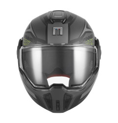 Nox Premium Kask Szczękowy Flip-Up Spinner Ark Czarny Mat Żółty