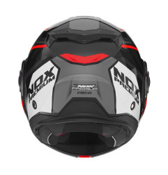 Nox Premium Kask Szczękowy Flip-Up Spinner Ark Czarny Biały Czerwony