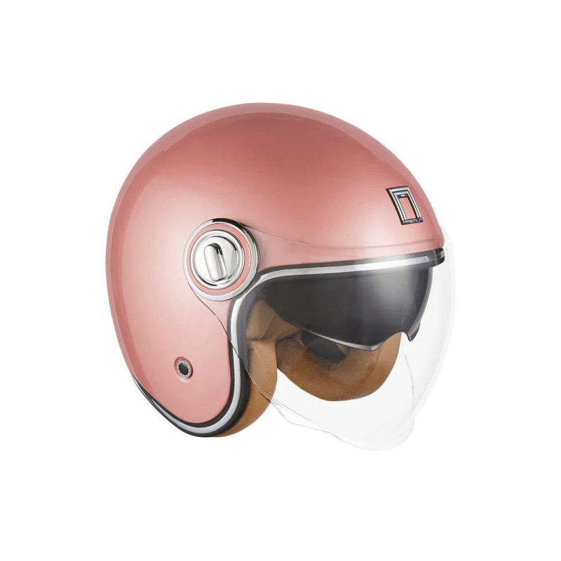 Nox Kask Premium Otwarty Jet Heritage Różowy Złoty