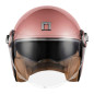 Nox Kask Premium Otwarty Jet Heritage Różowy Złoty