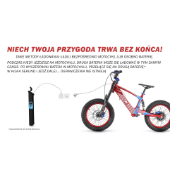 NAI e-BRO 20 motocykl elektryczny dla dzieci niebieski Model 2026