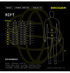 Broger Spodnie motocyklowe telstylne Rift