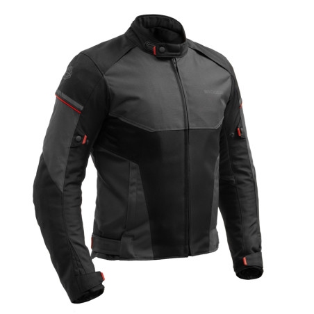 Broger kurtka motocyklowa tekstylna Grid Black Dark Grey Red