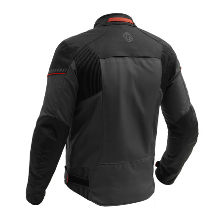Broger kurtka motocyklowa tekstylna Grid Black Dark Grey Red