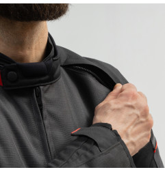 Broger kurtka motocyklowa tekstylna Grid Black Dark Grey Red