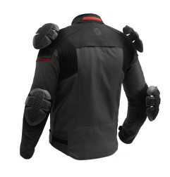 Broger kurtka motocyklowa tekstylna Grid Black Dark Grey Red
