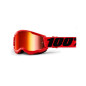 Gogle 100 procent 100% strata 2 junior Czerwone lustro