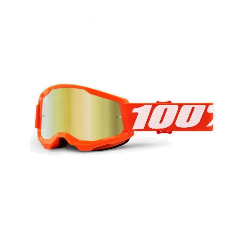 Gogle 100 procent 100% strata 2 junior pomarańczowe lustro
