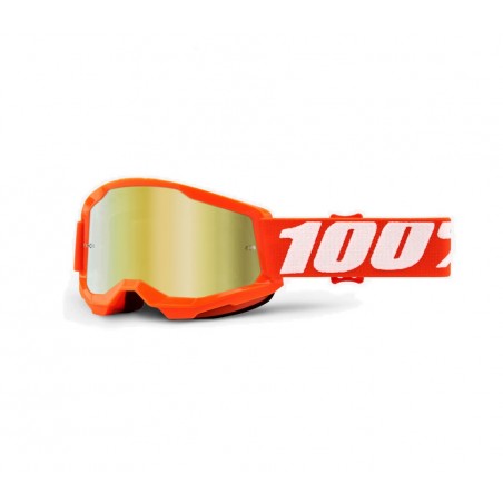 Gogle 100 procent 100% strata 2 junior pomarańczowe lustro