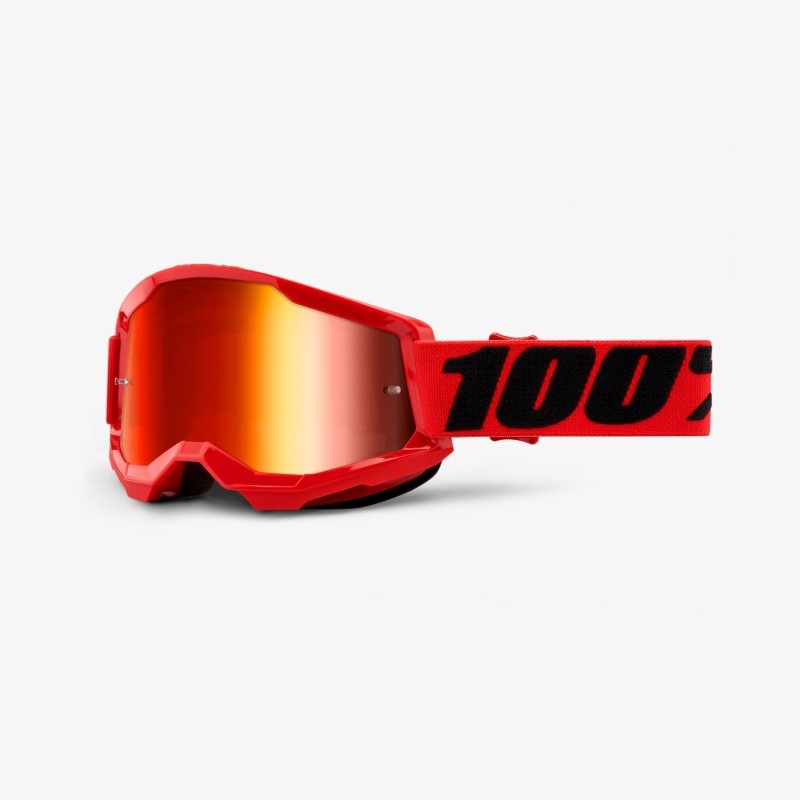 Gogle 100% procent strata 2 czerwone lustro