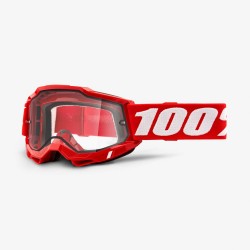 Gogle 100% Accuri 2 Enduro Czerwone podwójna szybka