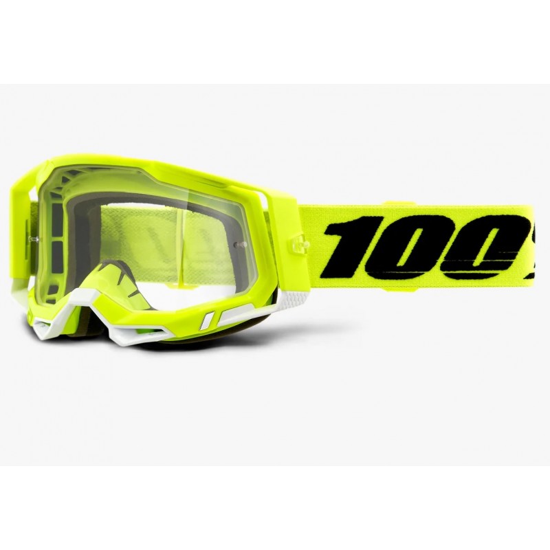 100% procent gogle RACECRAFT 2 żółte