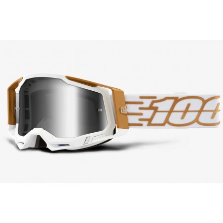 100% procent gogle RACECRAFT 2 Mayfair Srebrna lustrzanka