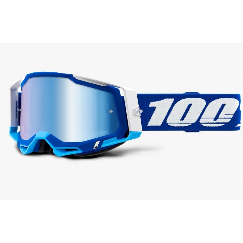 100% procent gogle RACECRAFT 2 Niebieskie lustro