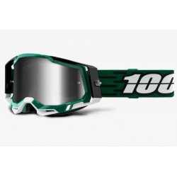 100% procent gogle RACECRAFT 2 Milori Srebrne lustro