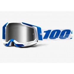 100% procent gogle RACECRAFT 2 Isola sebrne lustro