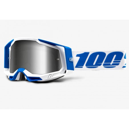 100% procent gogle RACECRAFT 2 Isola sebrne lustro