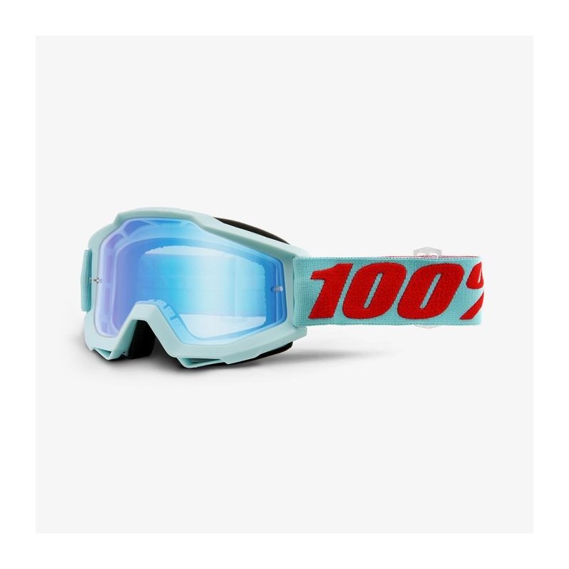 100% Gogle  Accuri Maldives Kolor Niebieski Szybka Niebieskie Lustro (Dodatkowa Przeźroczysta Szybka)