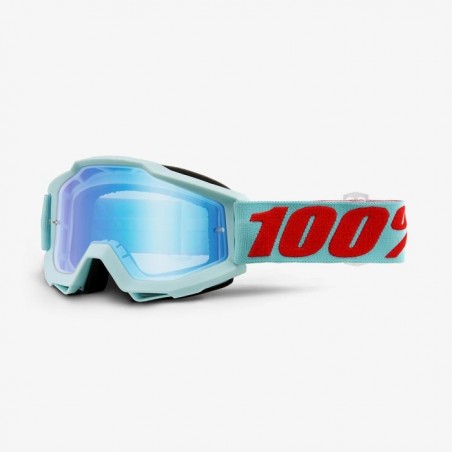 100% Gogle  Accuri Maldives Kolor Niebieski Szybka Niebieskie Lustro (Dodatkowa Przeźroczysta Szybka)